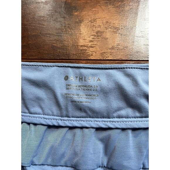 Athlete Terkke Bermuda 2.0 Blue Casual Hiking Shorts Womens Sz 4 - Picture 2 of 5